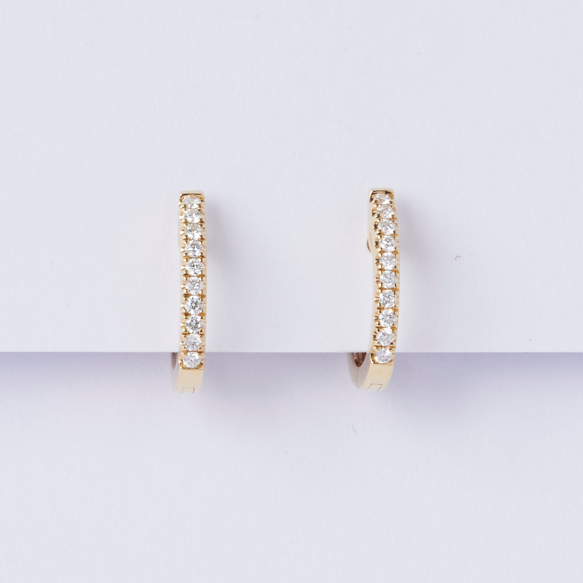 Petite Yellow Gold Huggie Earrings