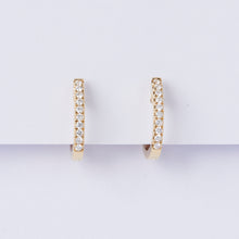 Load image into Gallery viewer, Petite Yellow Gold Huggie Earrings