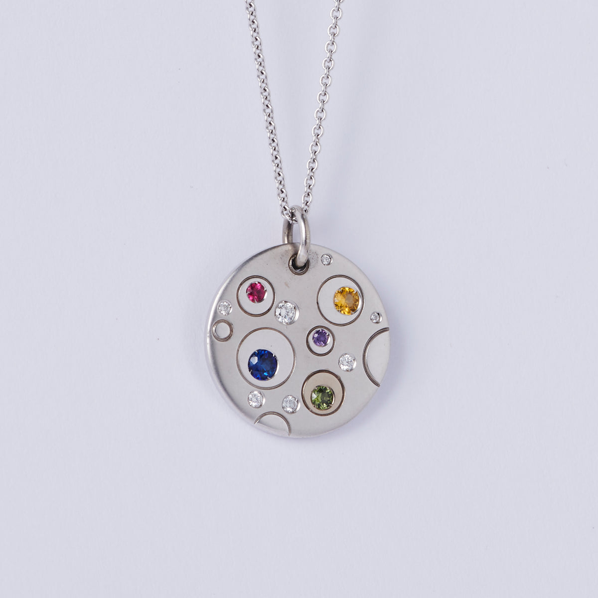 Sapphire Riverbed Pendant