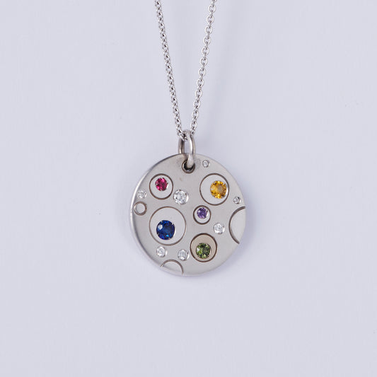 Sapphire Riverbed Pendant