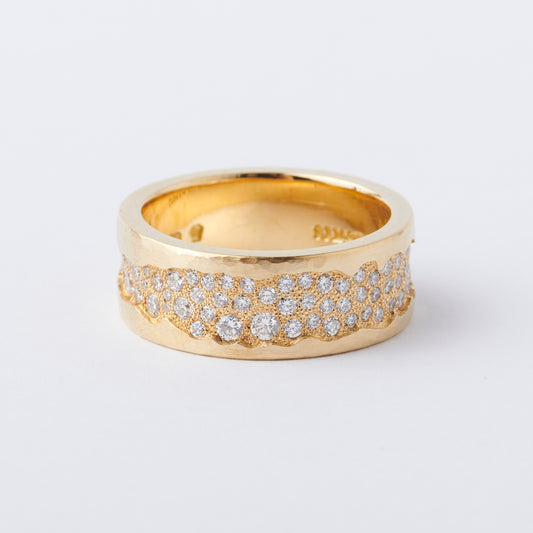 Yellow Gold Strata ring