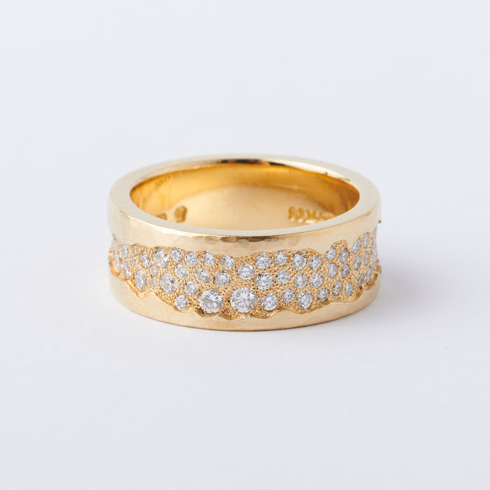 Yellow Gold Strata ring