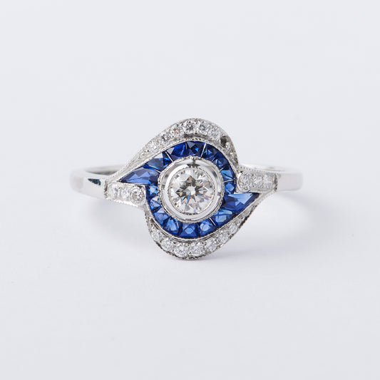 Sapphire Eye Ring