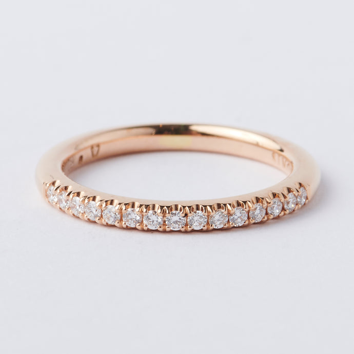 Fine Rose Gold Micro Set Band