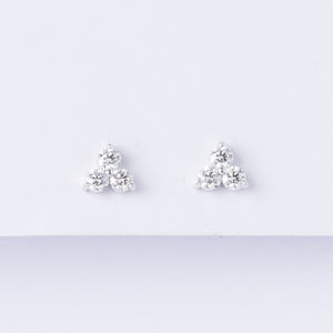 Trinity Diamond Stud Earrings